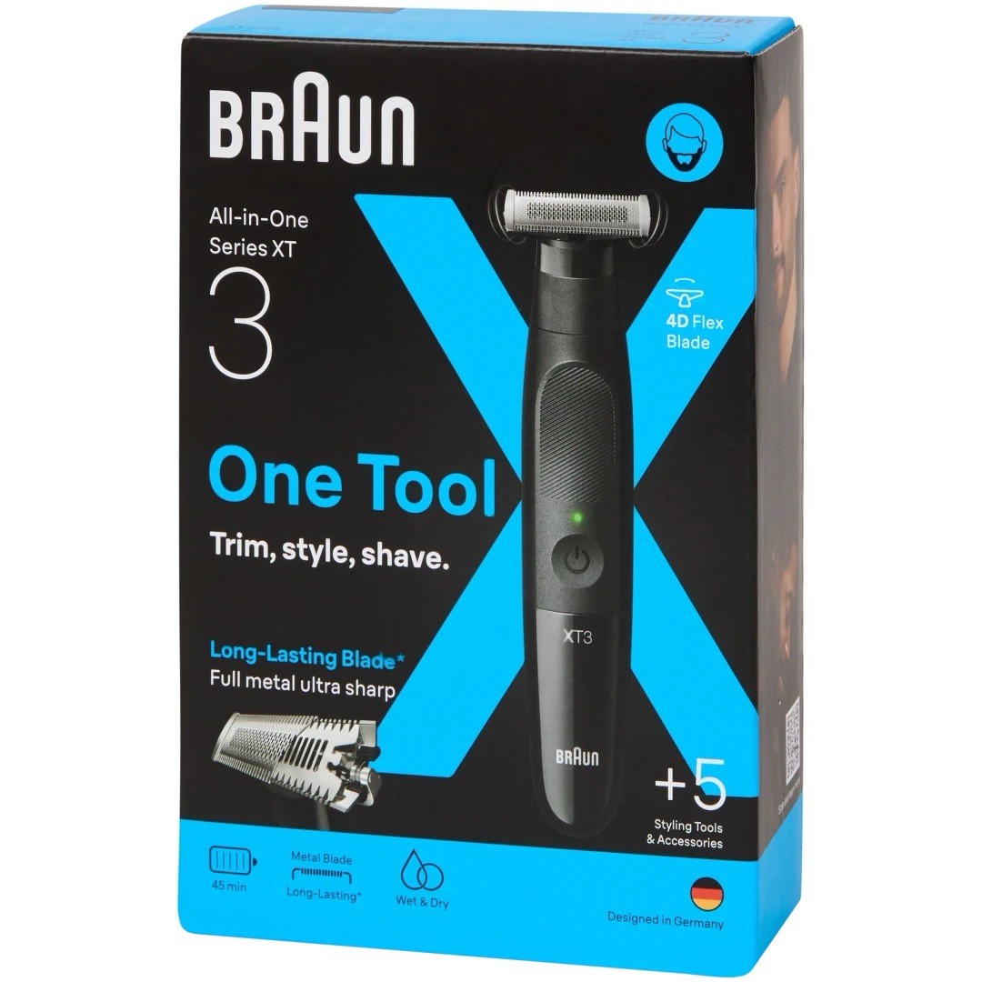 Rifinitore All-In-One Braun Serie XT3 7 pezzi