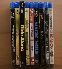Blu-ray Movie Variety 9 Pc. Lot, Various Titles/Genres -Great Cond. , Preowned