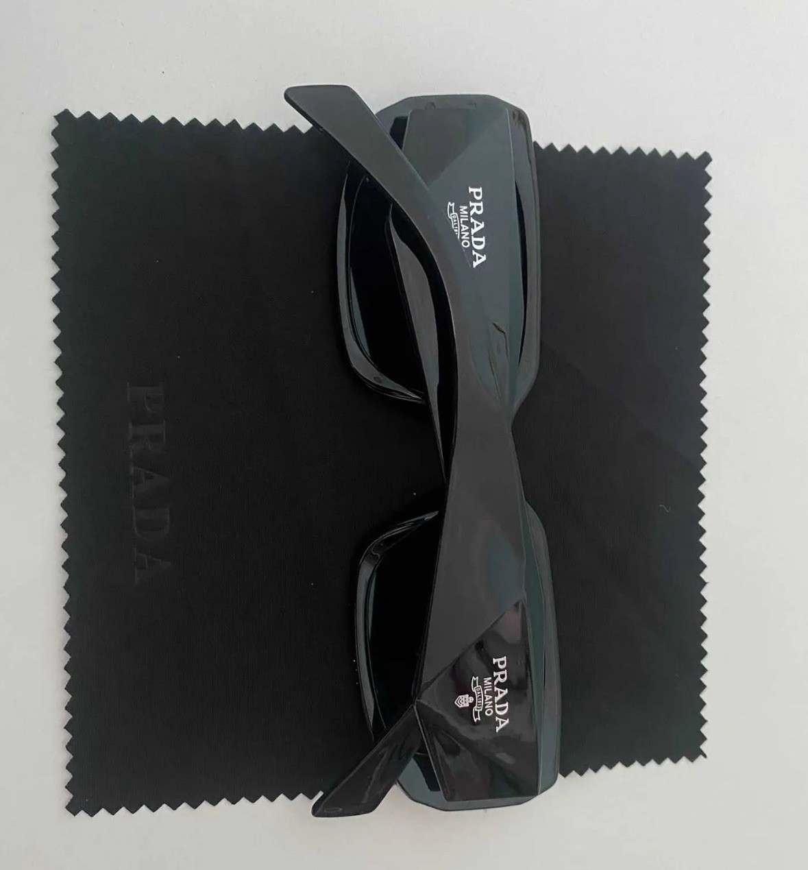 Prada PR17WS 1AB5S049 Women's Sunglasses 49 mm Black / Dark Grey Lens thumbnail 3