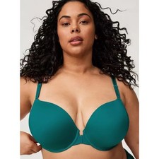Torrid Perfect Coverage Push-Up Smooth Front-Close Bra Teal Size 40H