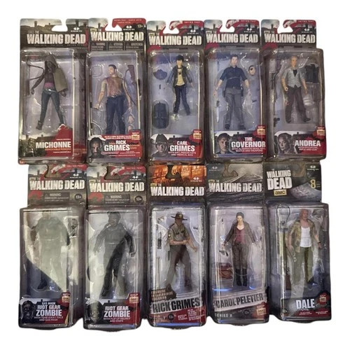 11 McFarlane The Walking Dead TV Series Action Figures Lot