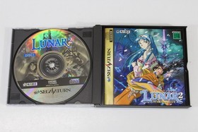 Lunar 2 Eternal Blue CIB SEGA Saturn SS NTSC-J Japan US Seller Water Damage