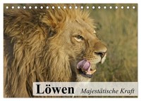 LöWen. MajestäTische Kraft (Tischkalender 2027 DIN A5 Quer), Calvendo Monatskale