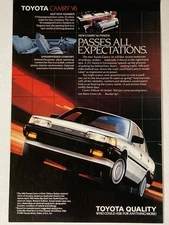 1989 Toyota Camry Print Ad V6 Power