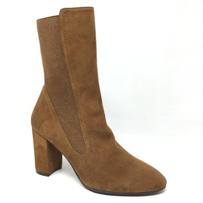 NEW Stuart Weitzman Fifer 80 Mid Calf Boots Shoes Womens Size 7.5 Brown Suede