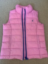 Joules Mädchen rosa gesteppt Gillet Alter 6 gebrauchter Zustand