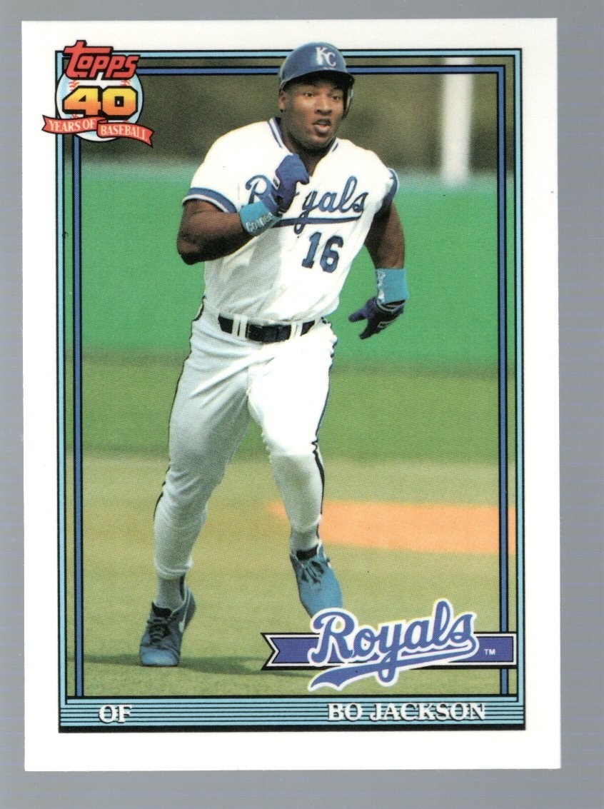 Bo Jackson 1991 Topps Tiffany #600