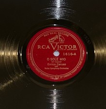 RCA VICTOR 1616 ENRICO CARUSO O SOLE MIO  78 RECORD LA DONNA