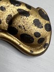 Vintage Gold Black Leopard Brooch / Pin — photo 6