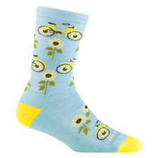 Darn Tough 6106 Glacier Women's Sun Pedal Crew Lightweight Lifestyle Sock USA