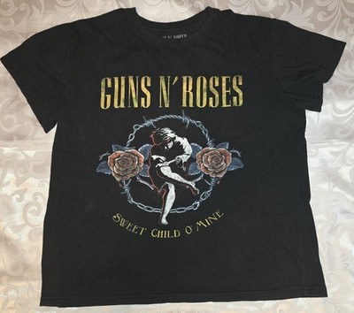 Guns N' Roses Sweet Child O Mine Black T-Shirt Unisex XL Band Tour Rock N Roll