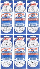 A&R Sports USA Hockey Striker Laces, Non-Waxed 108" - White (6-Pack)