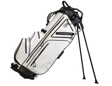 Club Champ Waterproof Stand Bag (7-way top, White/Black) Golf NEW