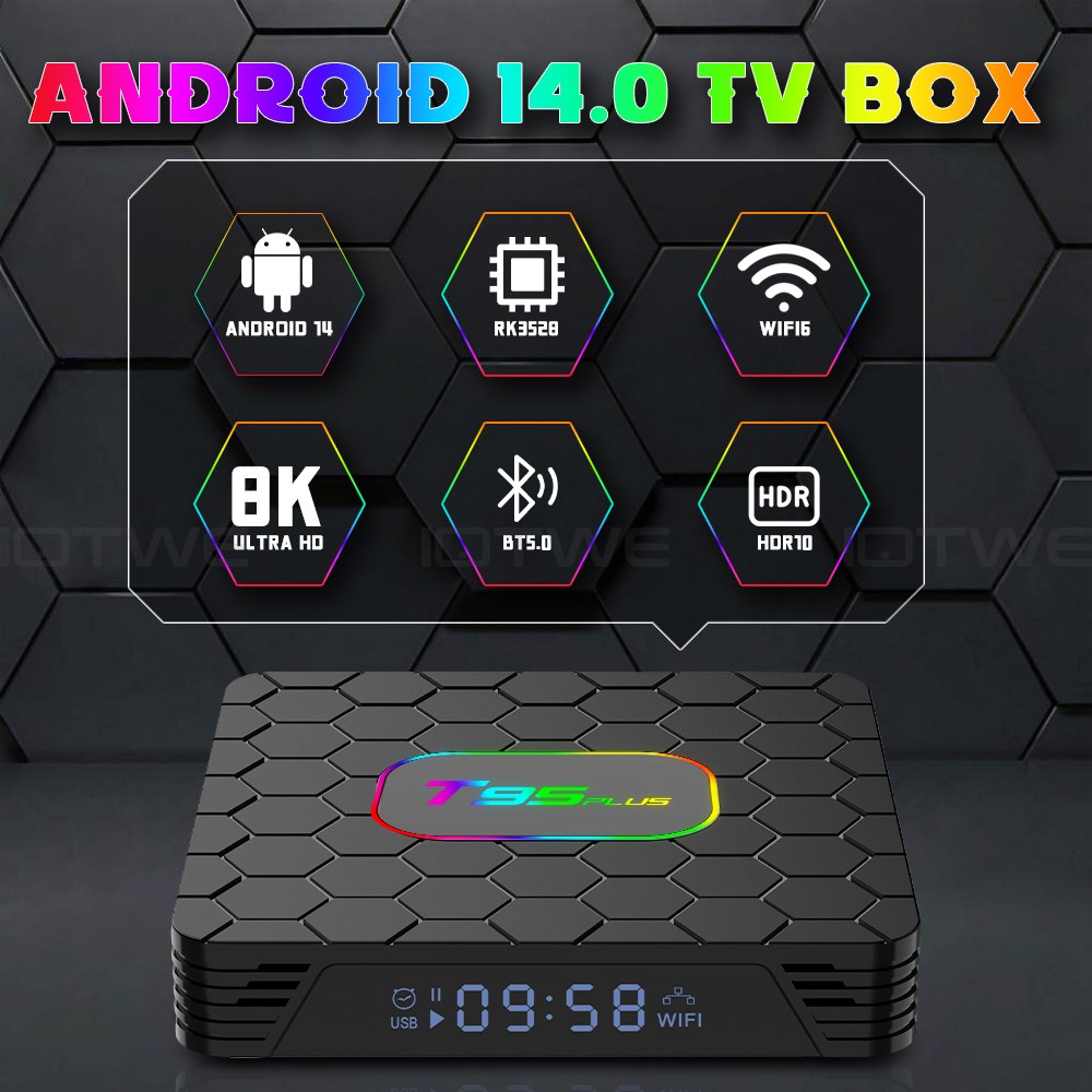 NEW 2026 Smart TV BOX Android 14.0 64GB WIFI6 Rete Lettore multimediale Quad-core IT foto 2