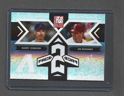 2005 Donruss Elite Face 2 Face #FF9 Randy Johnson/Jim Edmonds /1500