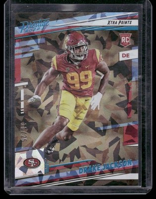 2022 Panini Prestige #359 Drake Jackson Xtra Points Platinum #/25