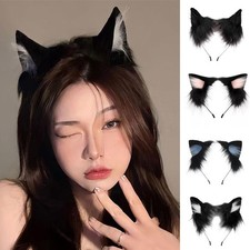 Halloween Cat Ear Headband for Women Cute Cosplay Hairband Party Costume