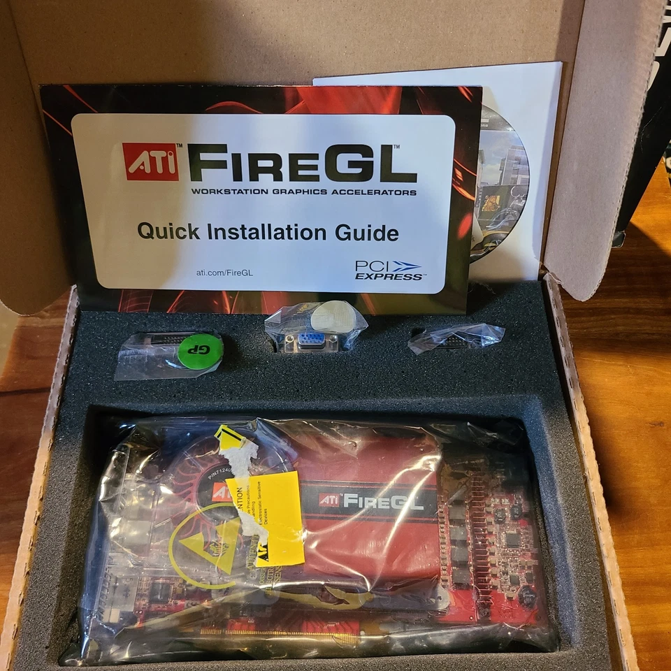 ATI Firegl V7300, 512MB, Dual DVI With Stereo, Graphics Card (RARE NEW IN BOX) - Image 4 of 4