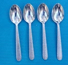 4-Reed & Barton TUNIS Stainless Isaac Mizrahi PLACE/SOUP SPOONS 7 1/8"