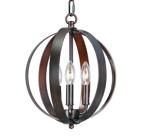 Maxim 10030 Provident 3 Light 12"W Taper Candle Pendant - Picture 1 of 14