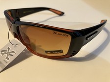 X Loop HD Sunglasses 8XHD337305 Amber Brown Lens 3373 Black Orange