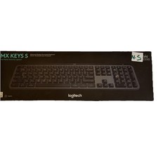 Logitech MX Keys S Wireless Keyboard, Low Profile, Graphite 