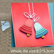 Christmas Layered Lace Edge Bell Ball Metal Cutting Dies Scrapbook Card Craft