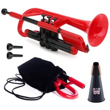 pInstruments Plastic Wind Instrument Cornet pCornet Bb Key Mute Bundle Set PCORN