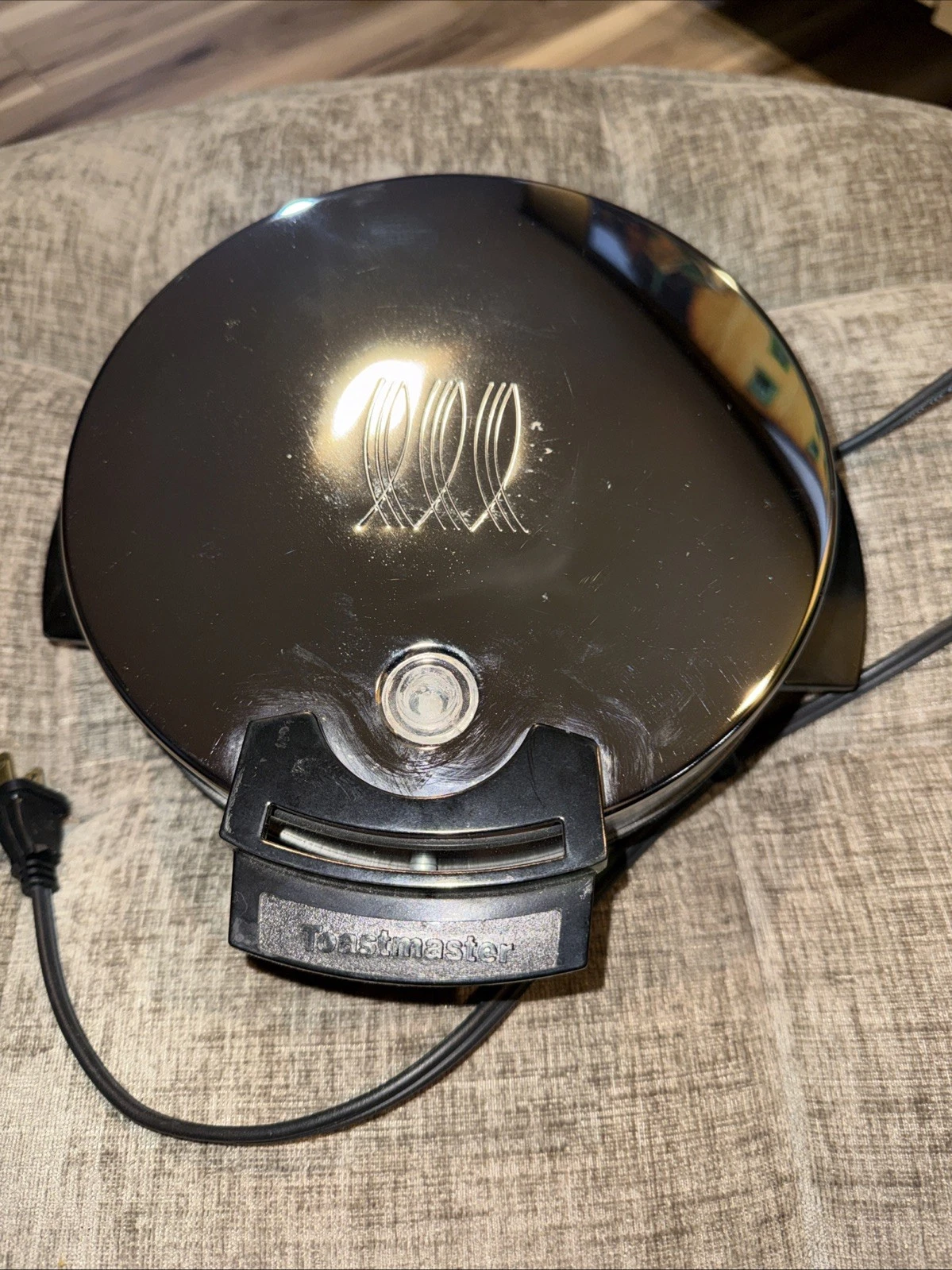 Rare Model Vtg Toastmaster Belgium Waffle Iron Maker W252G Mcm Chrome Bakelite