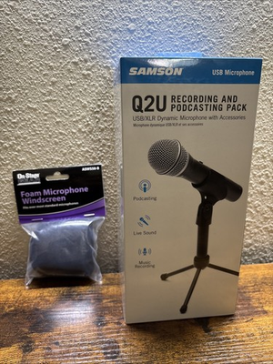 #ad Samson Q2U Mic Kit Foam Windscreen SM58 Compatible – Tested Works $49.99