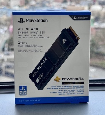 WD - Black 1TB SN850P HS for PS5: External SSD for PlayStation 5 / PS5 Pro / PC