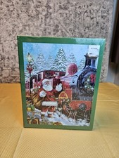1000 Piece Jigsaw Puzzle, Santa With Train Beautiful New In Box Christmas