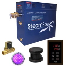 SteamSpa INT900-A Indulgence 9 KW QuickStart Steam Bath Generator - Bronze