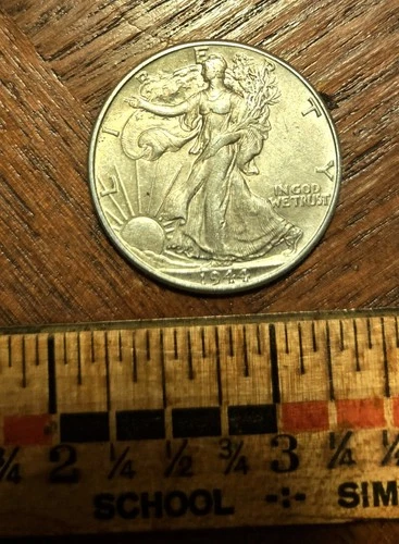 1943-P  Walking Liberty Half Dollar AU 90% Silver