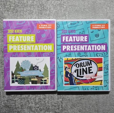 Lot of 2 252 Kids Feature Presentation DVDs Big Give Drum Line Sealed