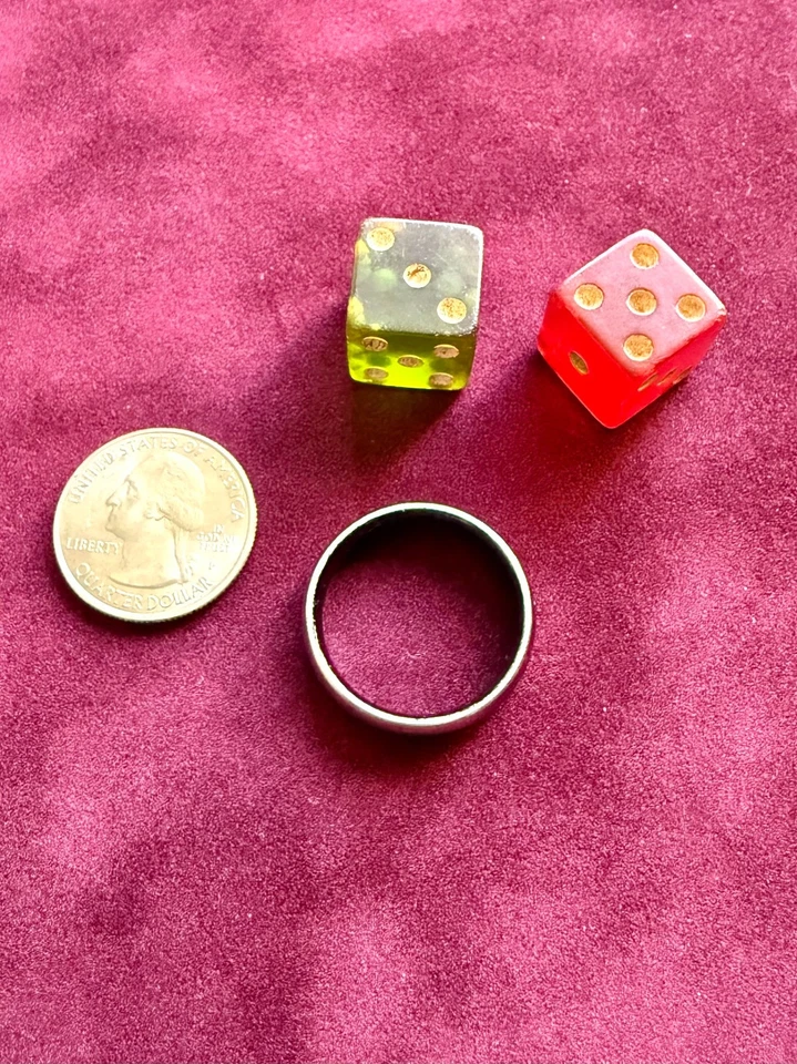 Anillo espejo negro carburo de tungsteno Tritón edición limitada talla 10 Foto 2 de 4