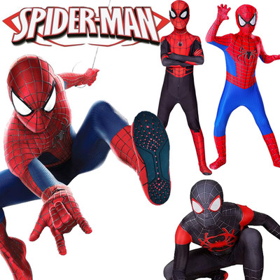 Kids Spider-Man Cosplay Costume Boys Tobey Maguire Outfit Jumpsuit Fancy Dress