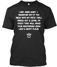 Crazy Dog Mom T-Shirt Made in the USA Size S to 5XL