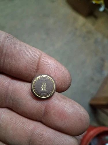 Dug Cuff Or kepy South Carolina Button With Gold Gilt Civil War Relic