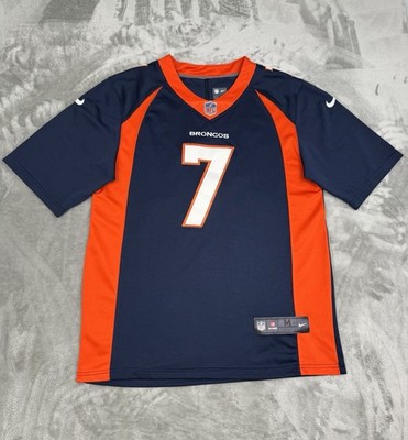 Nike On Field John Elway Denver Broncos Jersey Size Medium M 44 Navy Sewn Elite