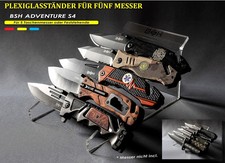 KAAN*| Acryl Messerst&auml;nder S4 Messer Display Halter Display St&auml;nder f&uuml;r 5 Messer