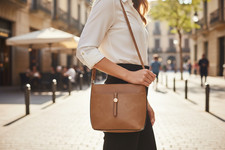 Crossbody Purse Shoulder Bag Animal Print Women's Small Brown Travel Gold Accent