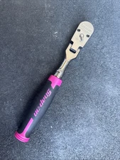 For Snap-on Tools USA 3/8" Drv 100 Tooth PINK Soft Grip Flex Ratchet FHF100P