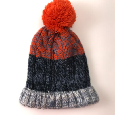 FP Movement winter Cozy Knit Pom-Pom Beanie  - Orange and Blue Unisex NWOT $_12.JPG?set_id=880000500F main image 4