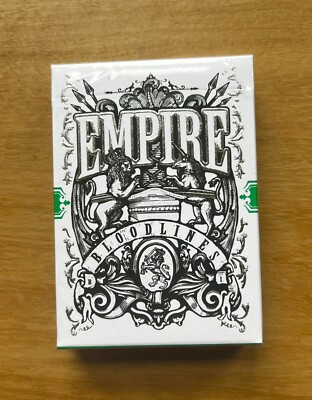 Empire Bloodlines Green Edition Playing Cards New Sealed Kings Crooks USPCC Deck
