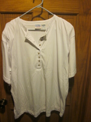 EXTRA ELEMENTS WOMENS SIZE 24W WHITE TOP
