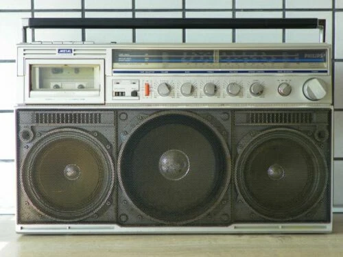 Tragbare Philips Stereoanlagen Boombox