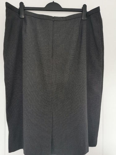 M&S Ladies Suit Knee Length Pencil Skirt,22 Long, Lined, Charcoal - Picture 8 of 11