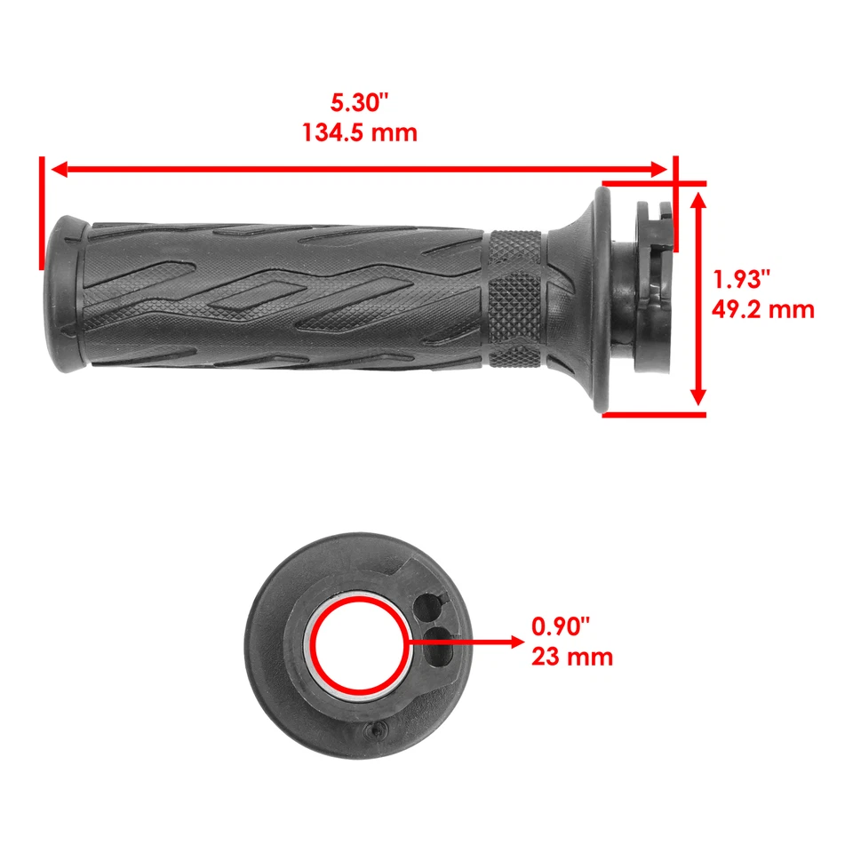 Caltric Handlebar Grips For Suzuki GSXR750 2008-2009 2011-2019 Left Right - Image 3 of 4