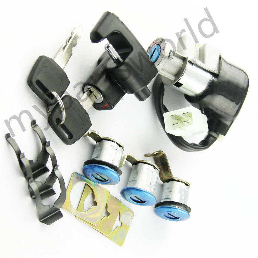 For Honda Ignition Switch Seat Lock Key Set CN250 Helix 1986-2007 35010